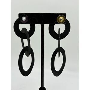 Round Hoop Interlocking Fashionable Exaggerated Earrings